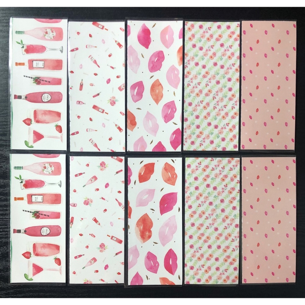 10 laminated cash envelopes